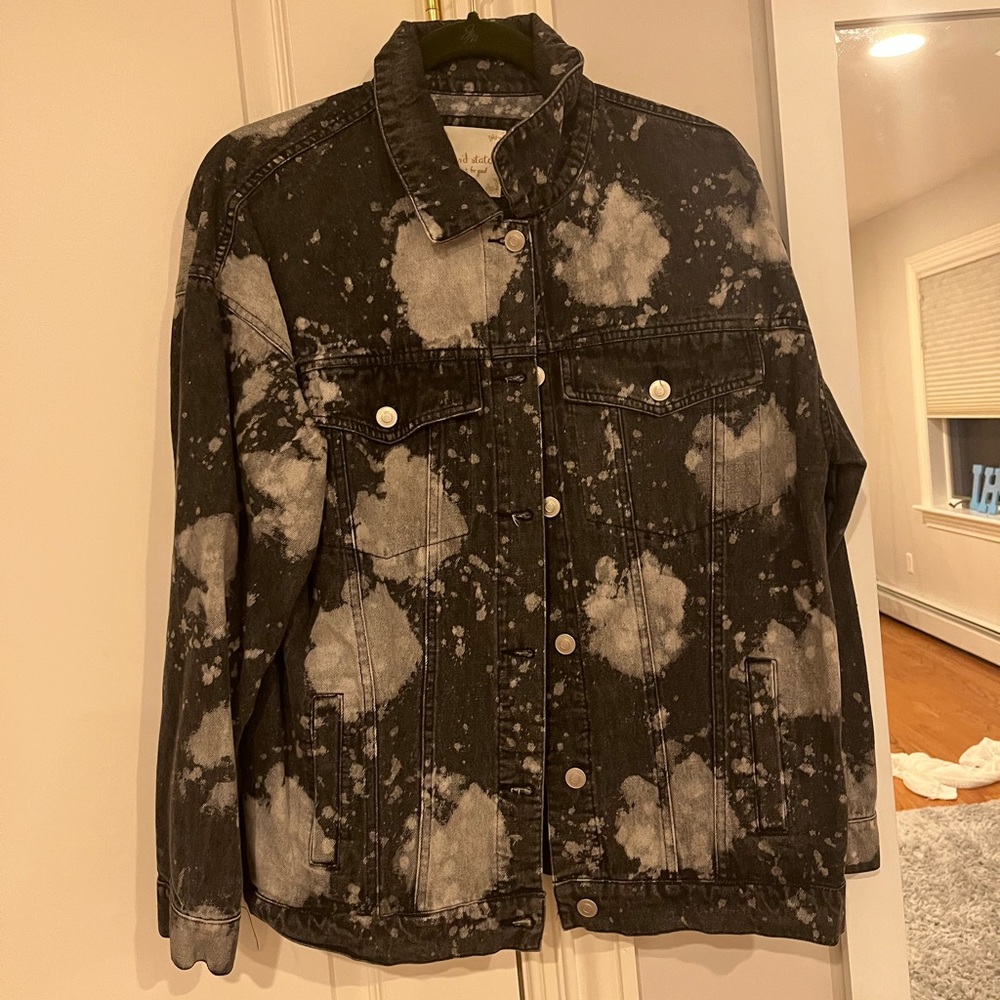ALTAR’D STATE Black Oversized Jean Jacket